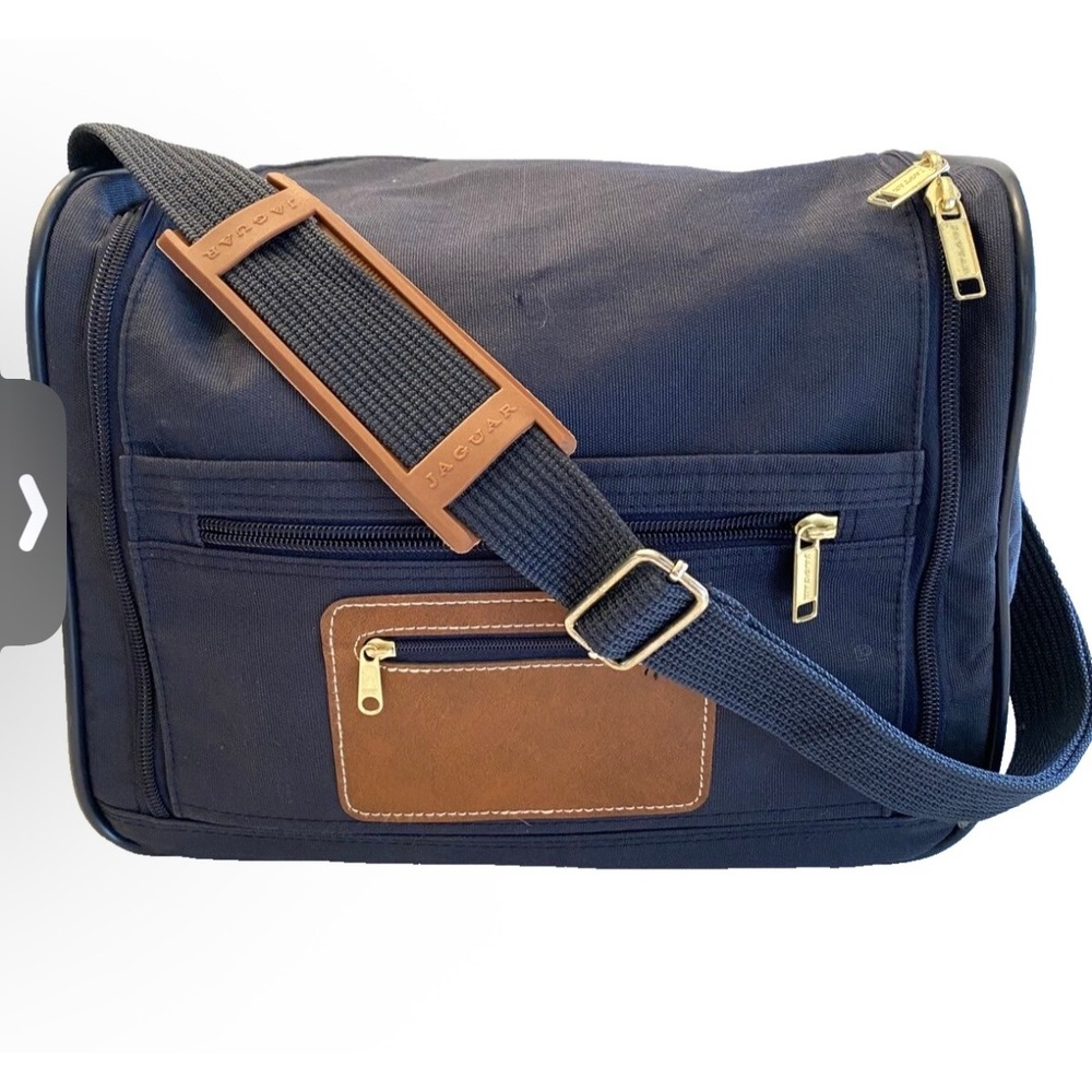Jaguar Travel Toiletry‎ Bag Dopp Kit Hanging Organizer Navy Blue Carry-on bag